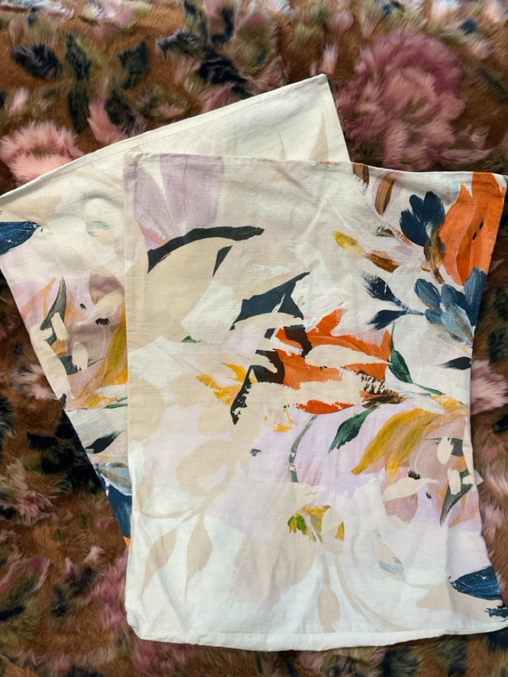 Anthropologie Briony Queen Cotton Slub Duvet Cover & 2 Standard Shams - Picture 6 of 7